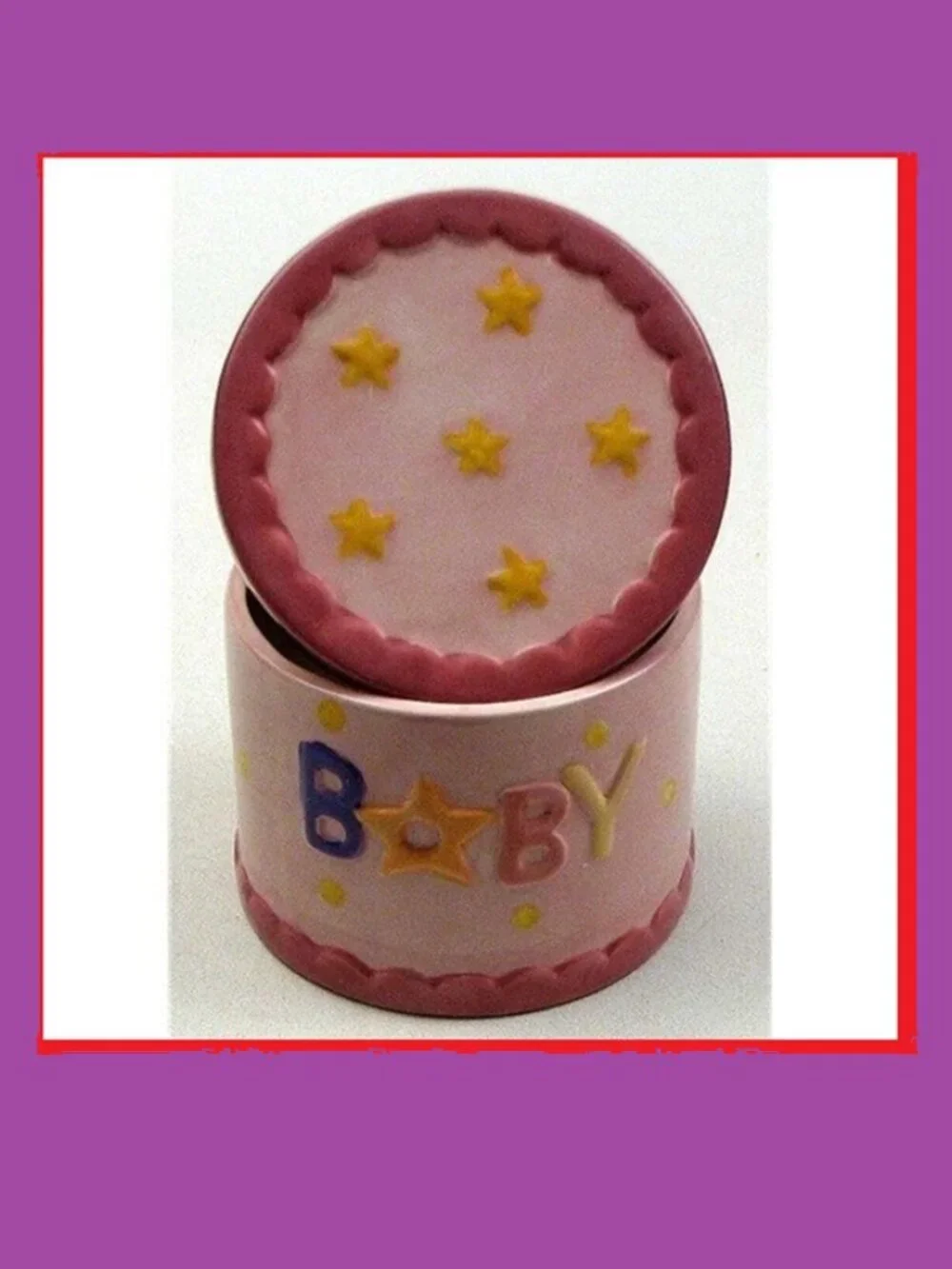 Ceramic Baby Trinket Box 4